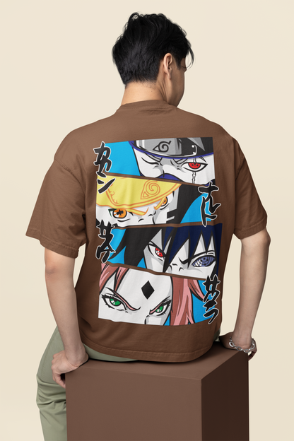 Naruto Printed Oversized T-Shirt – Anime Streetwear Tee