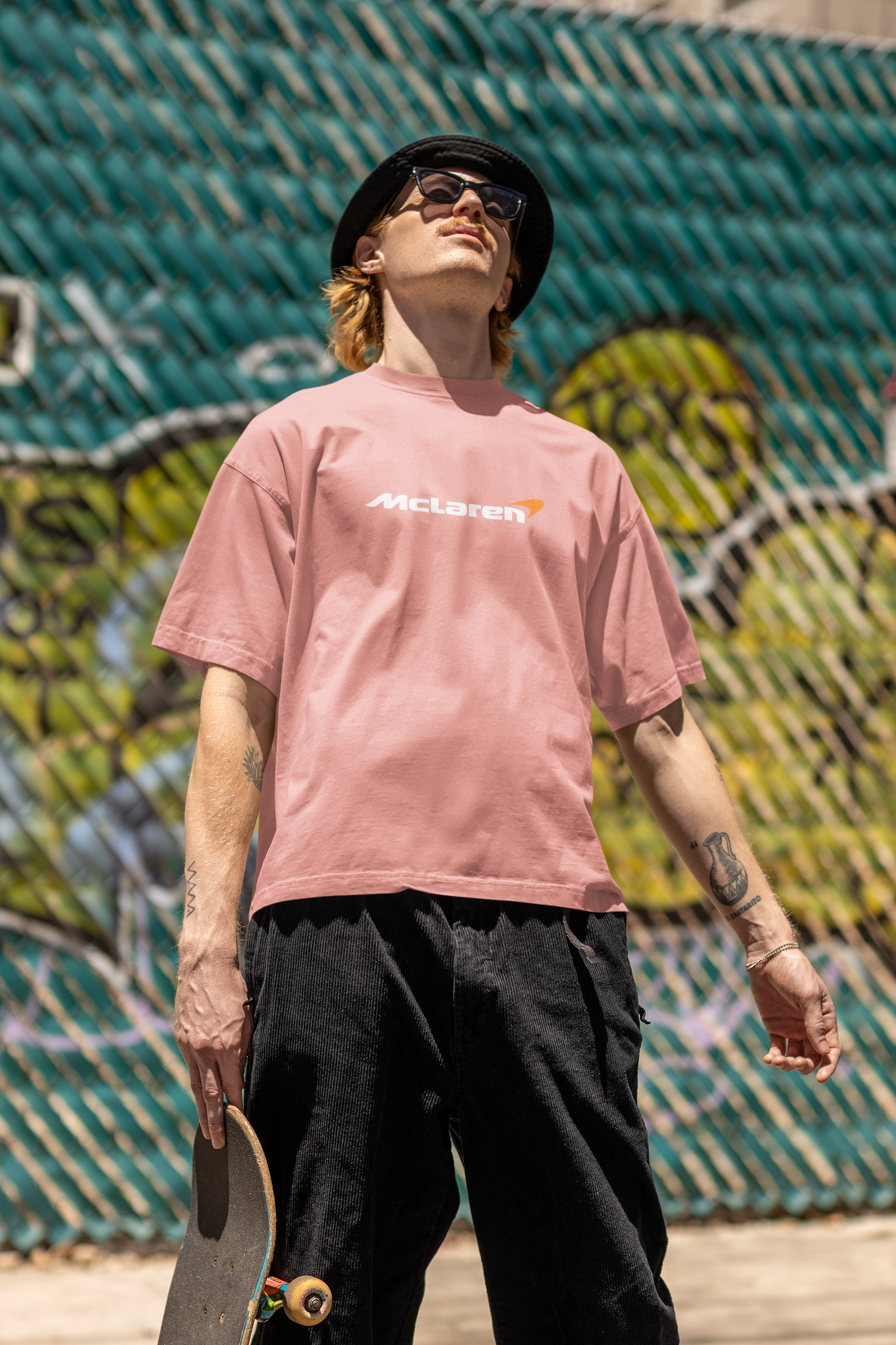 McLaren Racing Inspired Printed Oversized T-Shirt – Streetwear Edition
