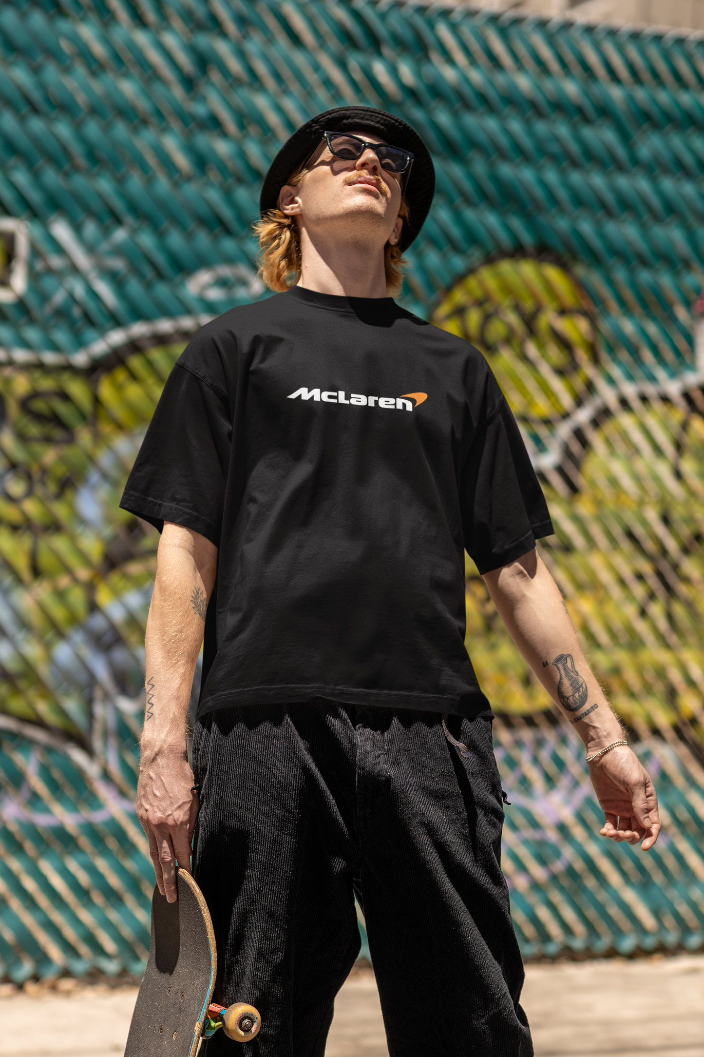 McLaren Racing Inspired Printed Oversized T-Shirt – Streetwear Edition