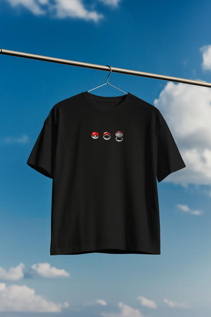 Gengar Oversized Printed T-Shirt – Anime Streetwear Ghost Pokemon Tee