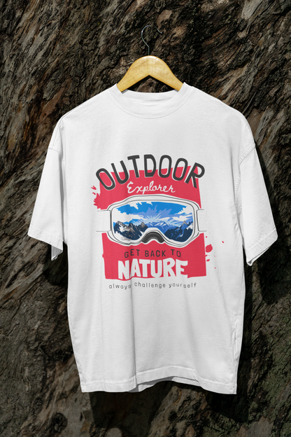 Outdoor Explorer – Adventure Ready Printed T-Shirt