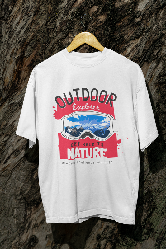 Outdoor Explorer – Adventure Ready Printed T-Shirt