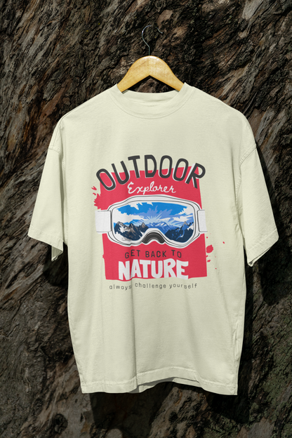 Outdoor Explorer – Adventure Ready Printed T-Shirt