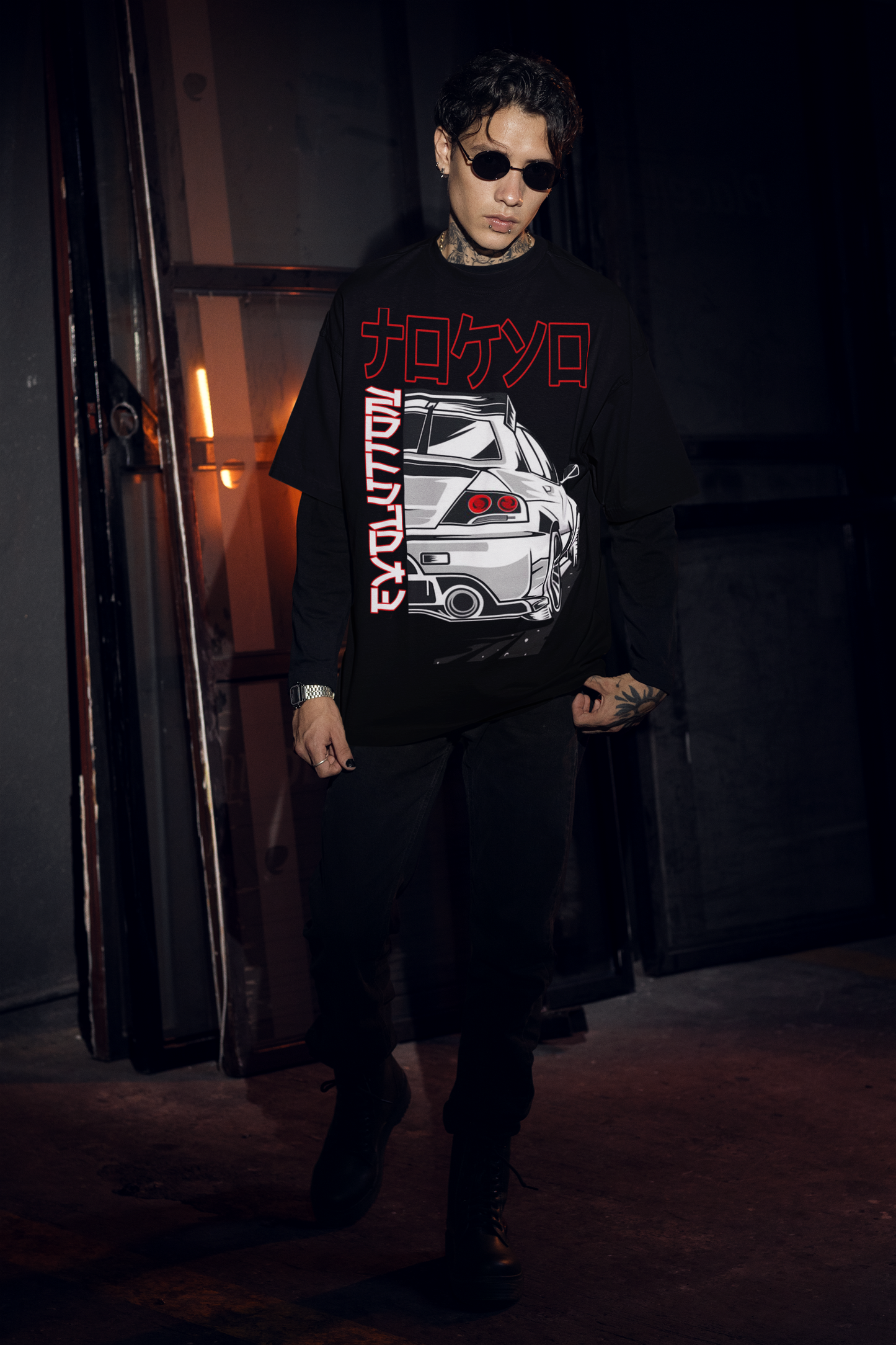 Midnight Run – Tokyo Lancer Oversized Printed Tee