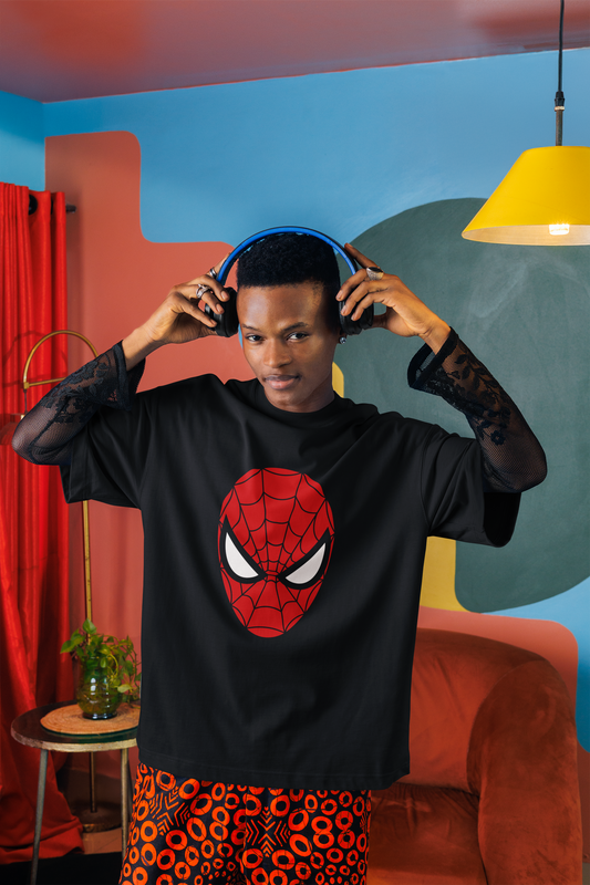 Webbed Wonder – Spider-Man Oversized Tee 🕷️