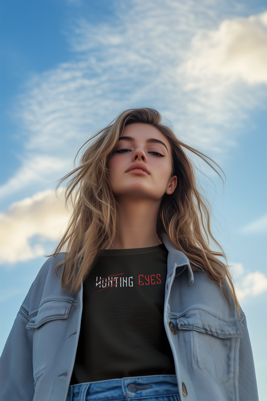 Hunting Eyes Graphic Printed Oversized T-Shirt